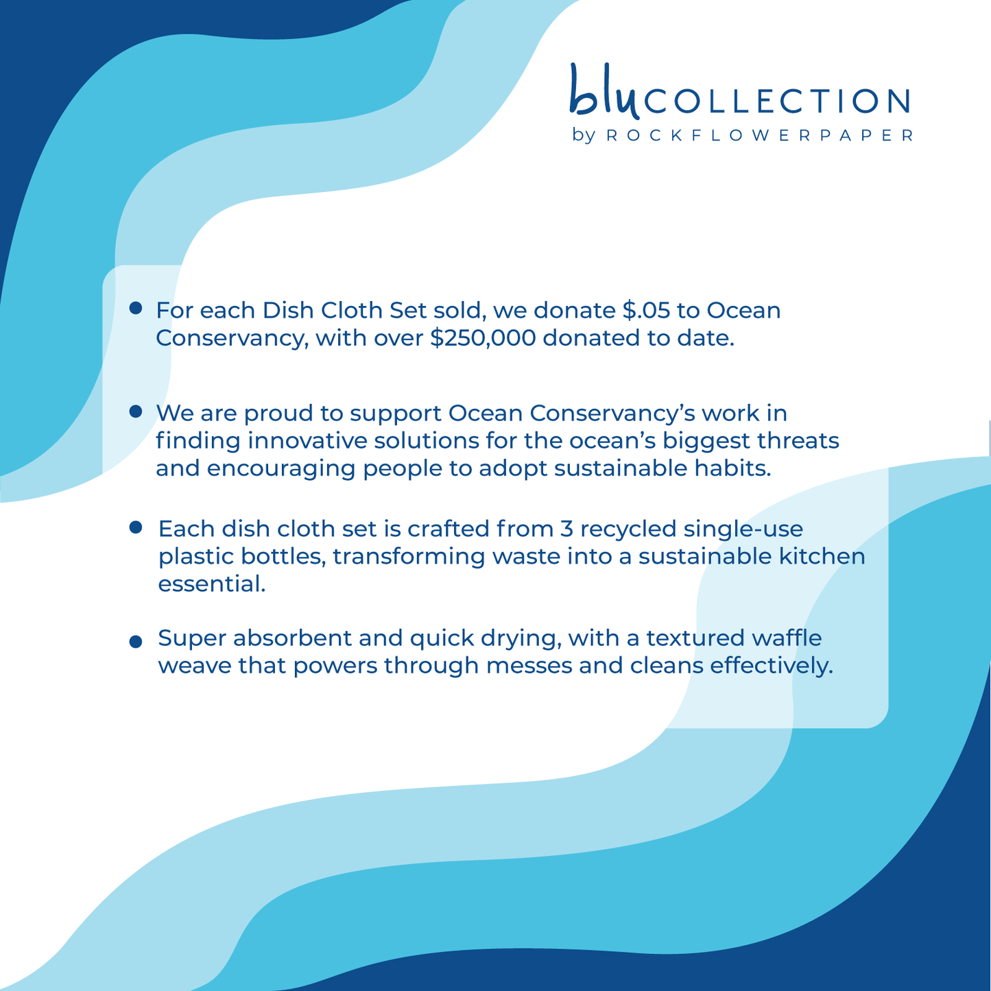 PINK PAPAVER Dish Cloths, Set of 3