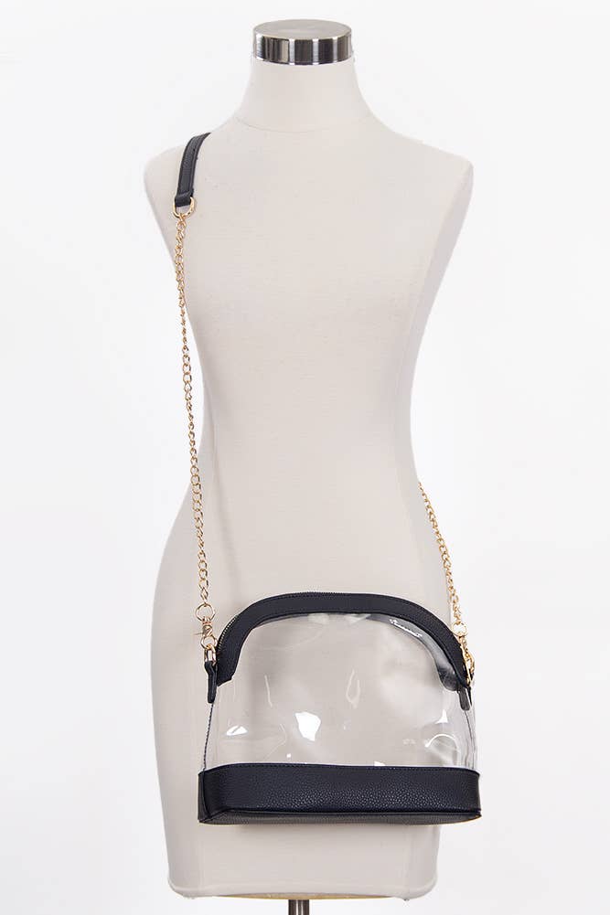 Clear Stadium Concert Bag: Dark Purple