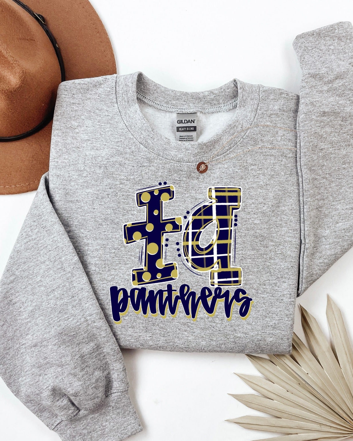 Tiftarea Academy Panthers Plaid & Polka Dot Sweatshirt