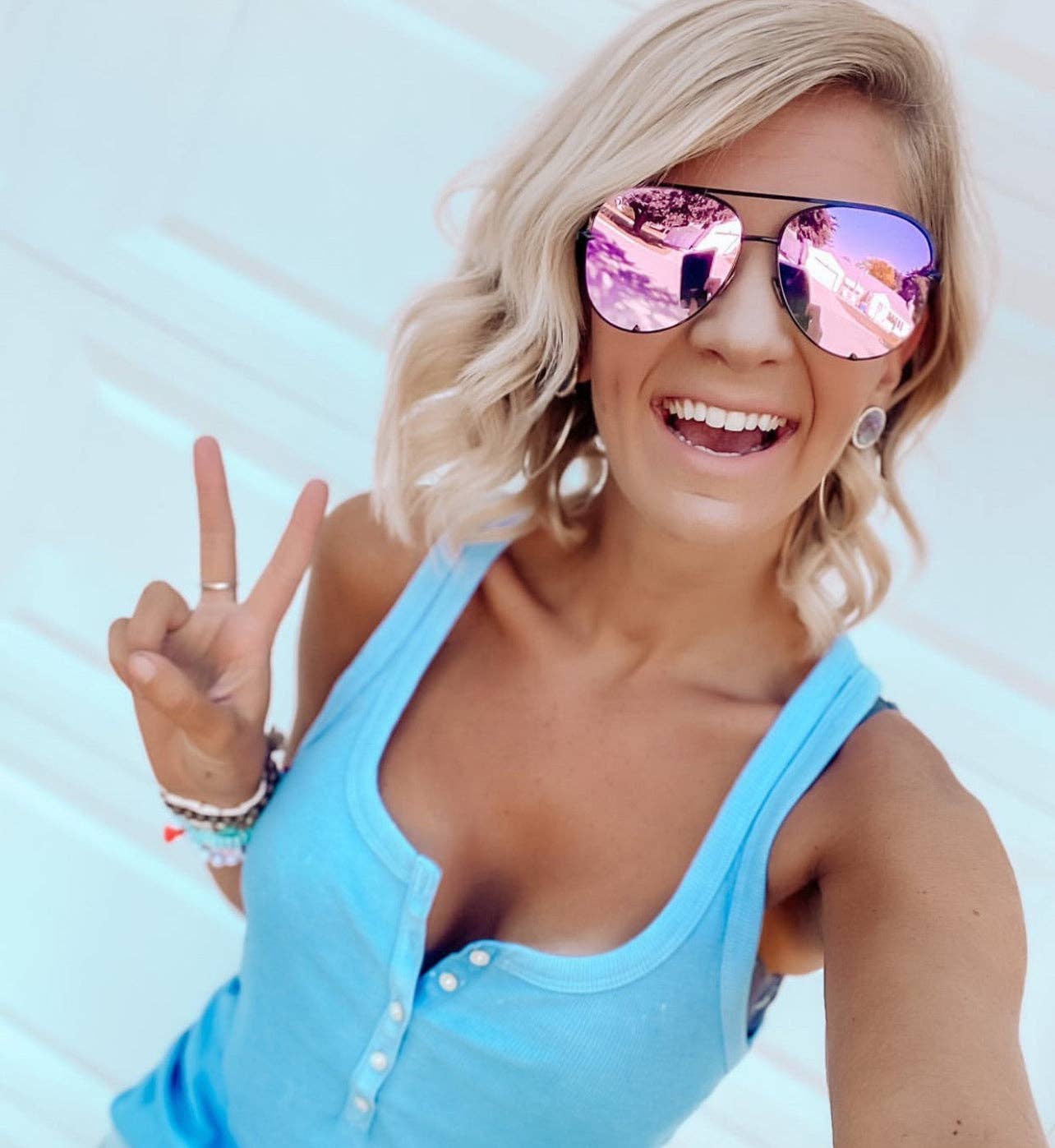 Classic Aviators: Blue