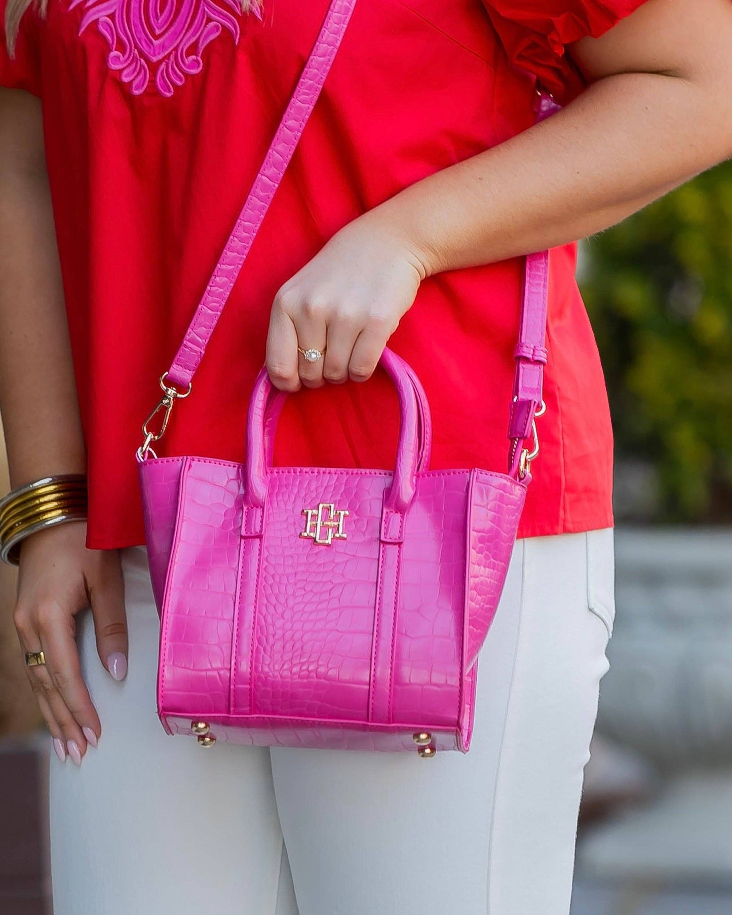 Merritt Mini Tote Hot Pink EC: Default