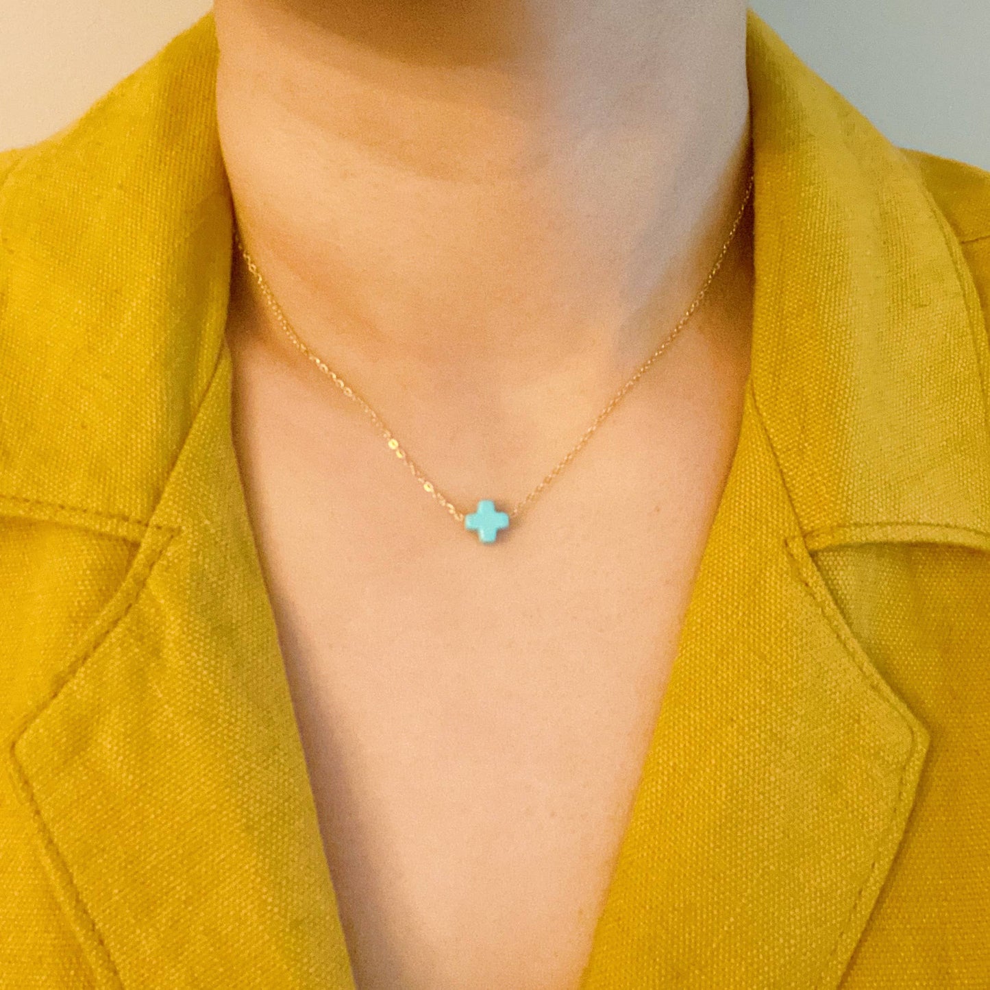 So Very Blessed Cross Necklace: Gold