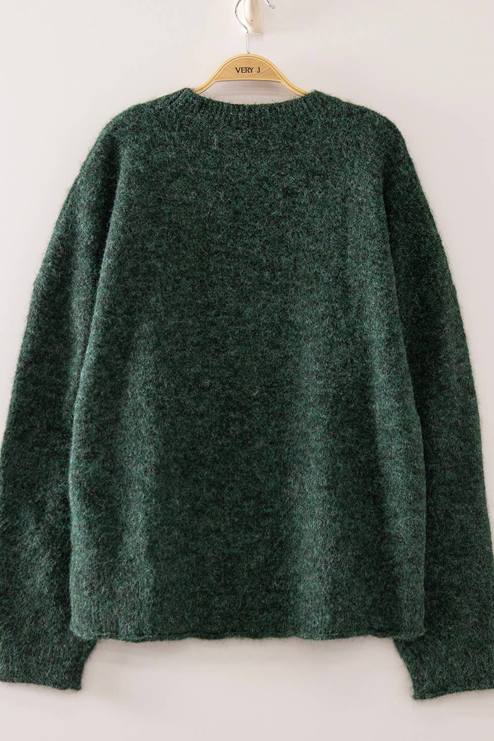 12W3683N-Cozy Mallard Sweater: MOCHA / S-M-L/2-2-2
