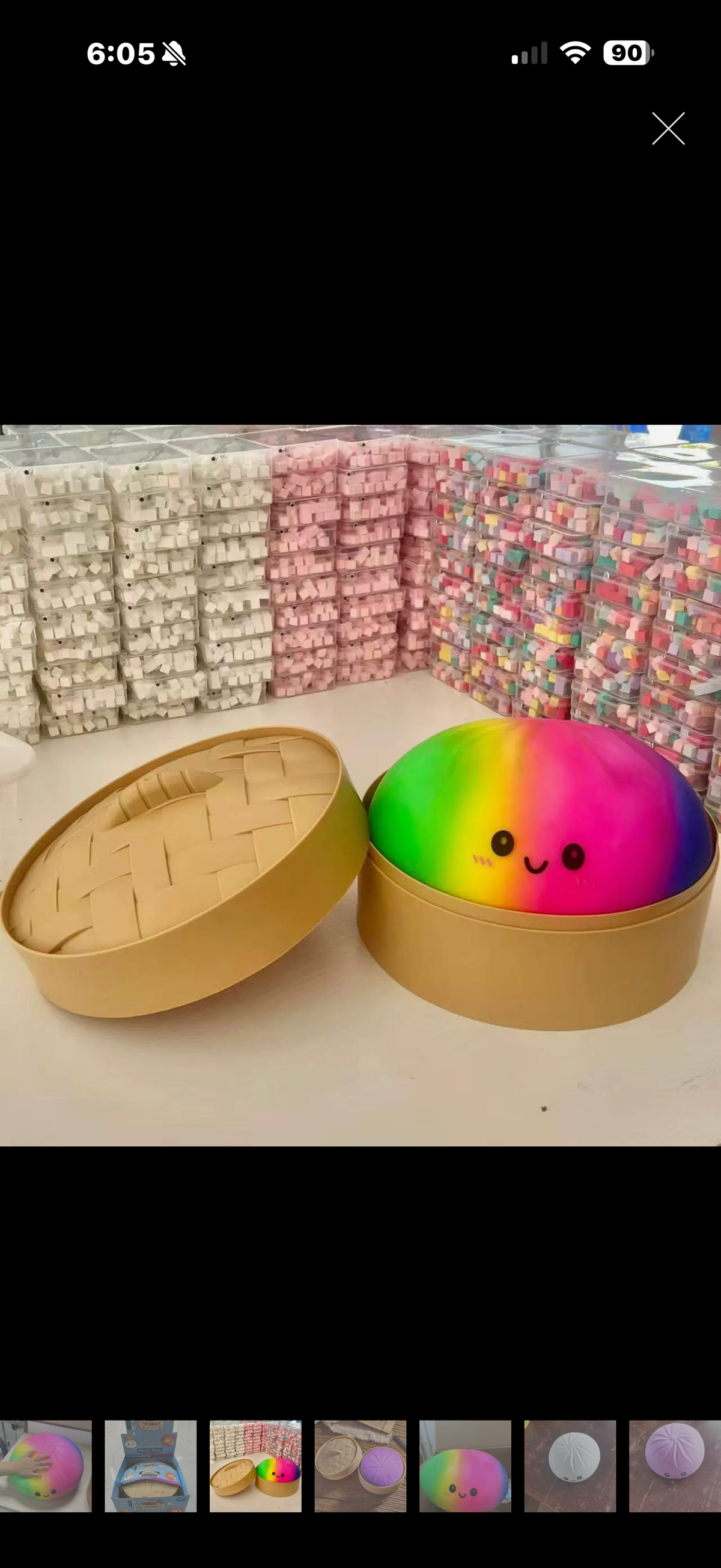 Huge Dumpling Deluxe – 10’ Jumbo Squishy Rainbow   