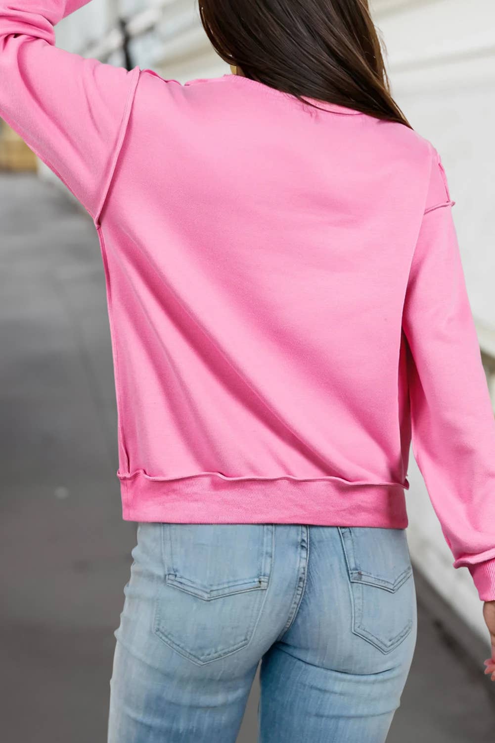 Reversible Oversized Mock Neck Sweatshirt | S-4X: Black / XL