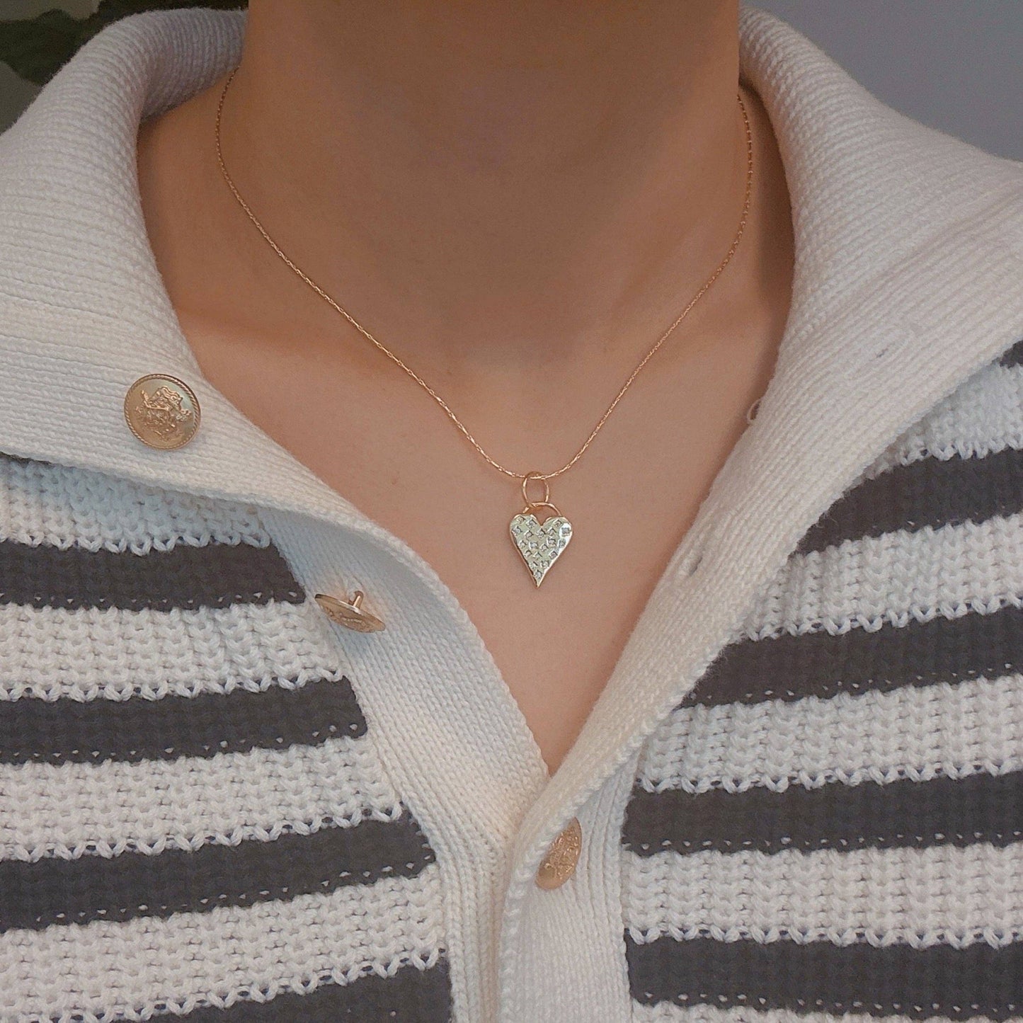 Stars Throw Heart Necklace