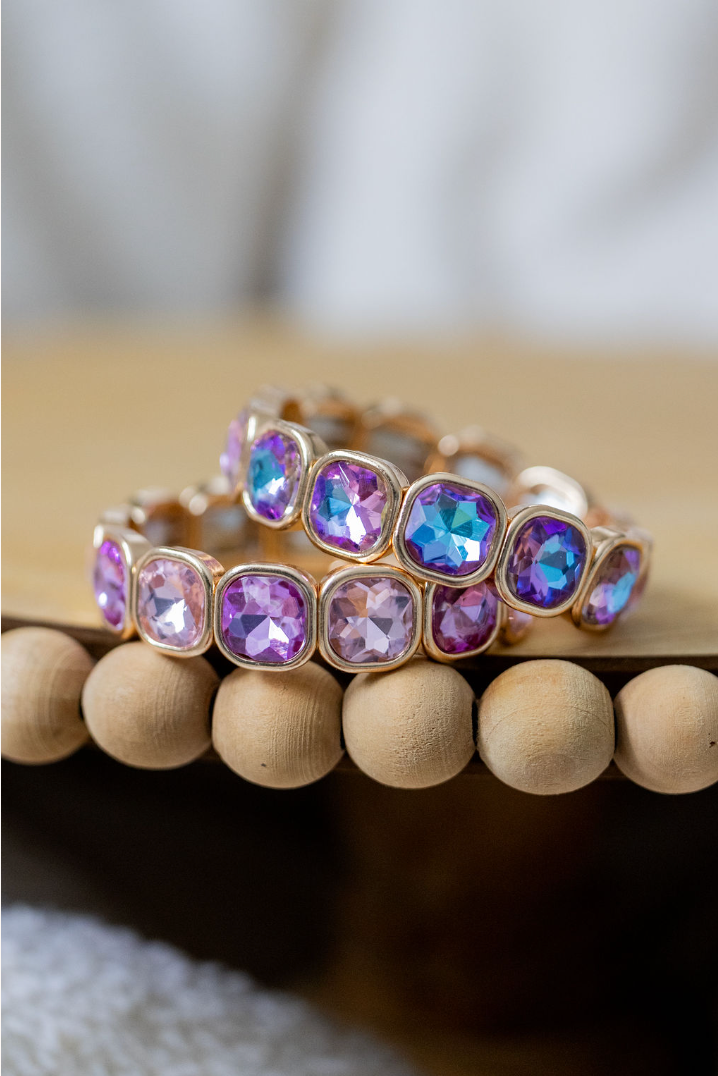 Purple glam bracelet