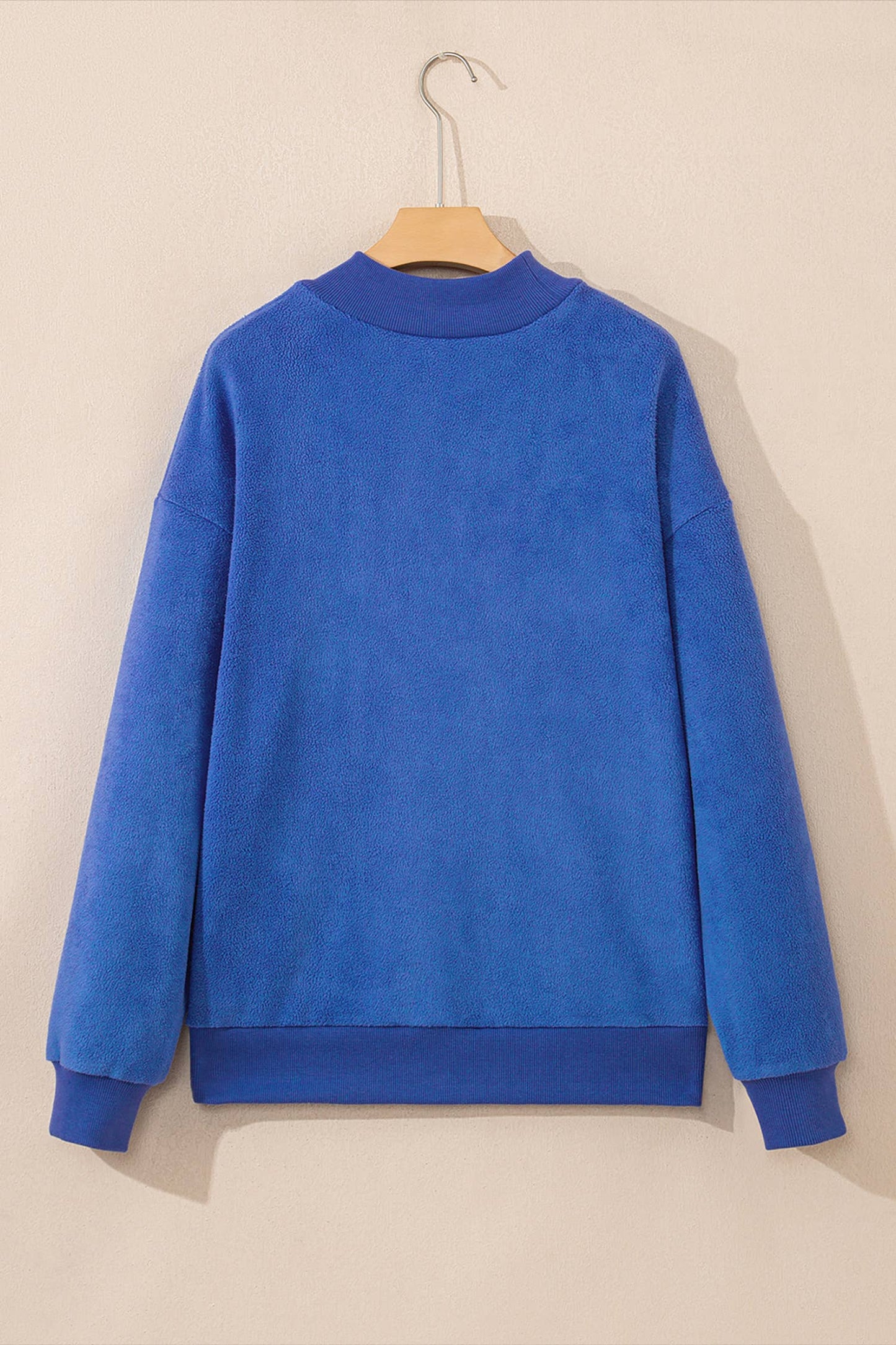 LAS Oversize Drop Shoulder Reversible Sweatshirt (S-XL): Light Grey / Missy / S