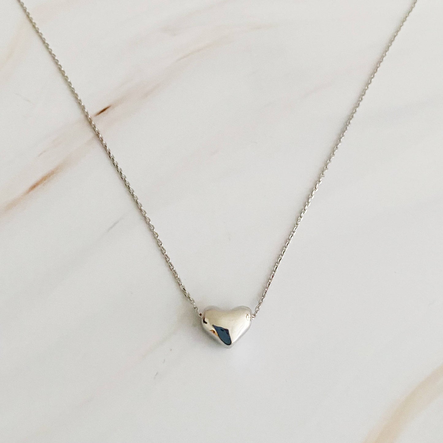 Love Bean Heart Necklace: Gold