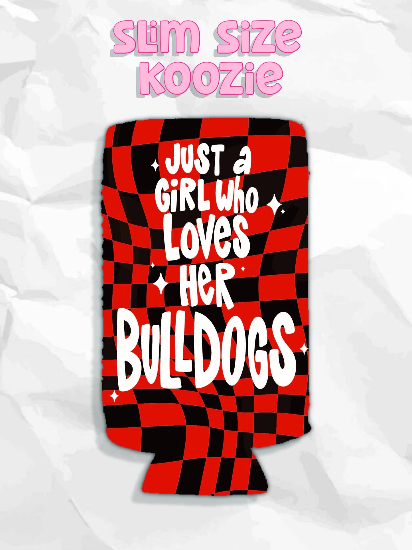 Custom mascot koozies: Slims