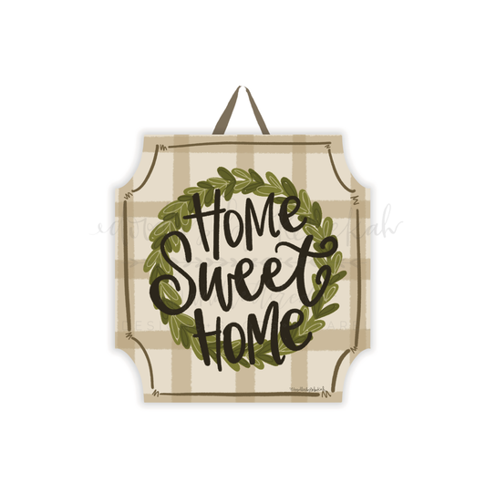Home Sweet Home Square Doorhanger