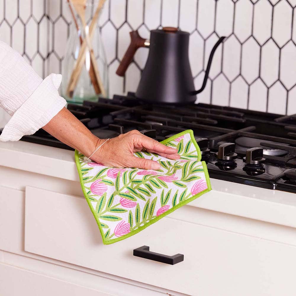 PINK PAPAVER Dish Cloths, Set of 3