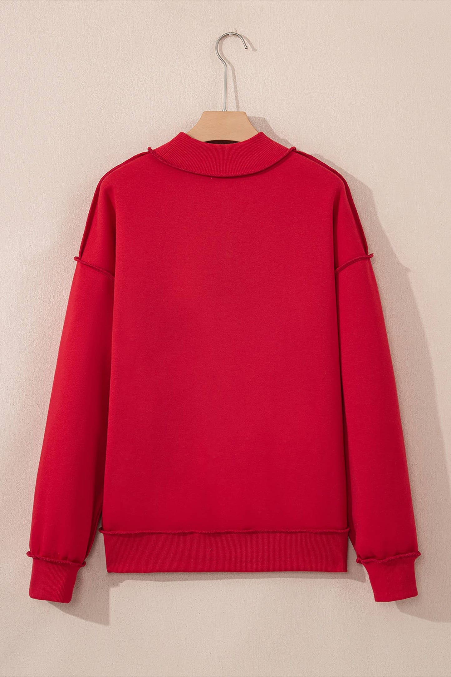 LAS Oversize Drop Shoulder Reversible Sweatshirt (S-XL): Light Grey / Missy / M
