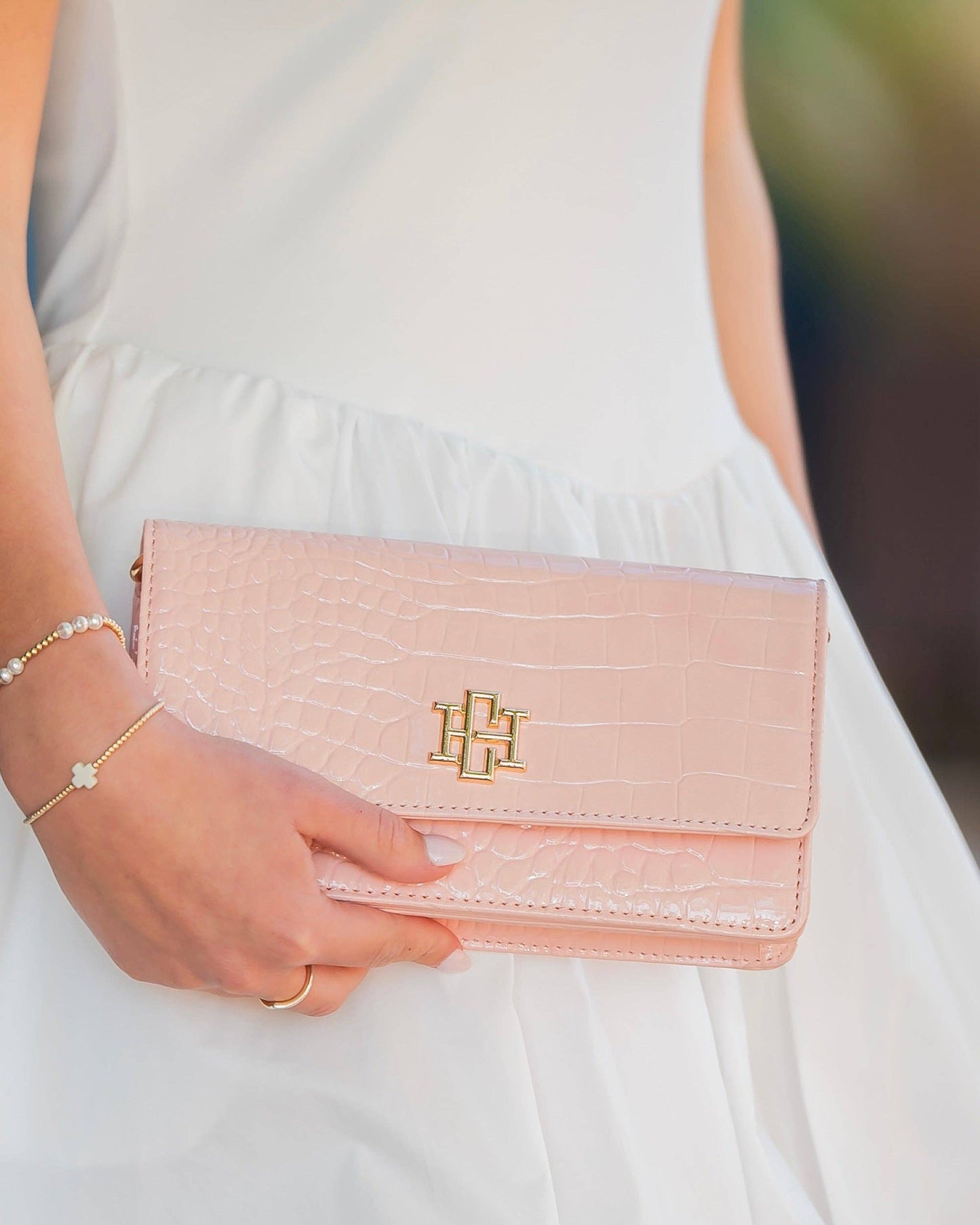 Brynleigh Clutch Crossbody Blush Patent EC: Default
