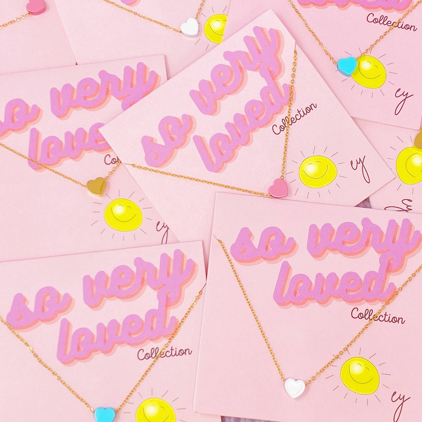 So Very Loved Heart Necklace: Gold