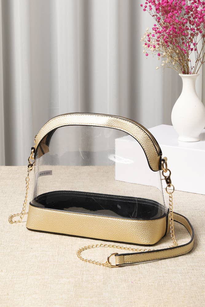 Clear Stadium Concert Bag: Dark Purple