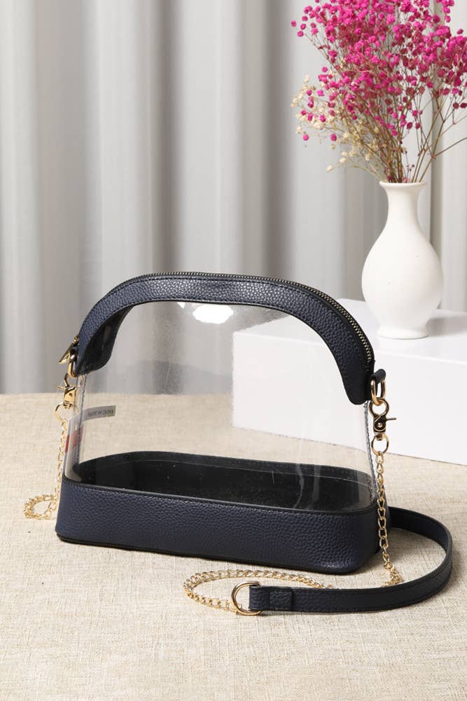 Clear Stadium Concert Bag: Dark Purple