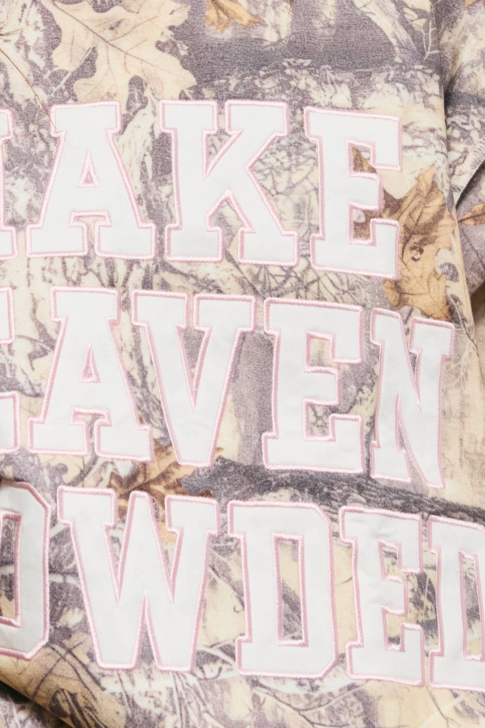 IT2594E-HEAVEN | Camo Appliqué Embroidery  Sweatshirt: CAMO / S/M-L/XL (3-3)