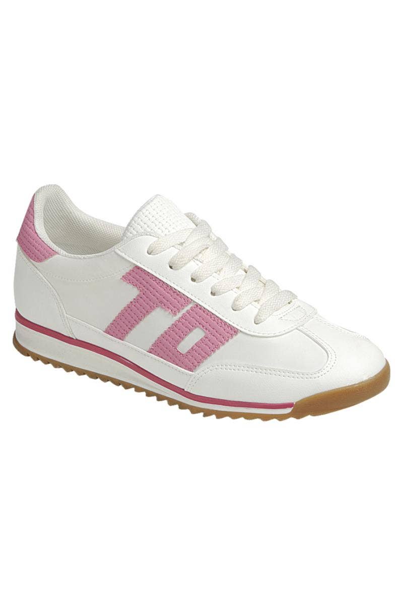 Women Lace up Sneaker Shoes FL-TOTO-51: BLUE WHITE / A18