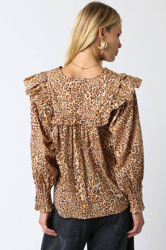Elsa Leopard Shirt: Leopard / S