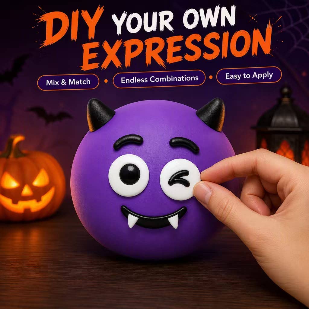 Funny Faces Squishy (Halloween Edition) — 4 Spooky Styles