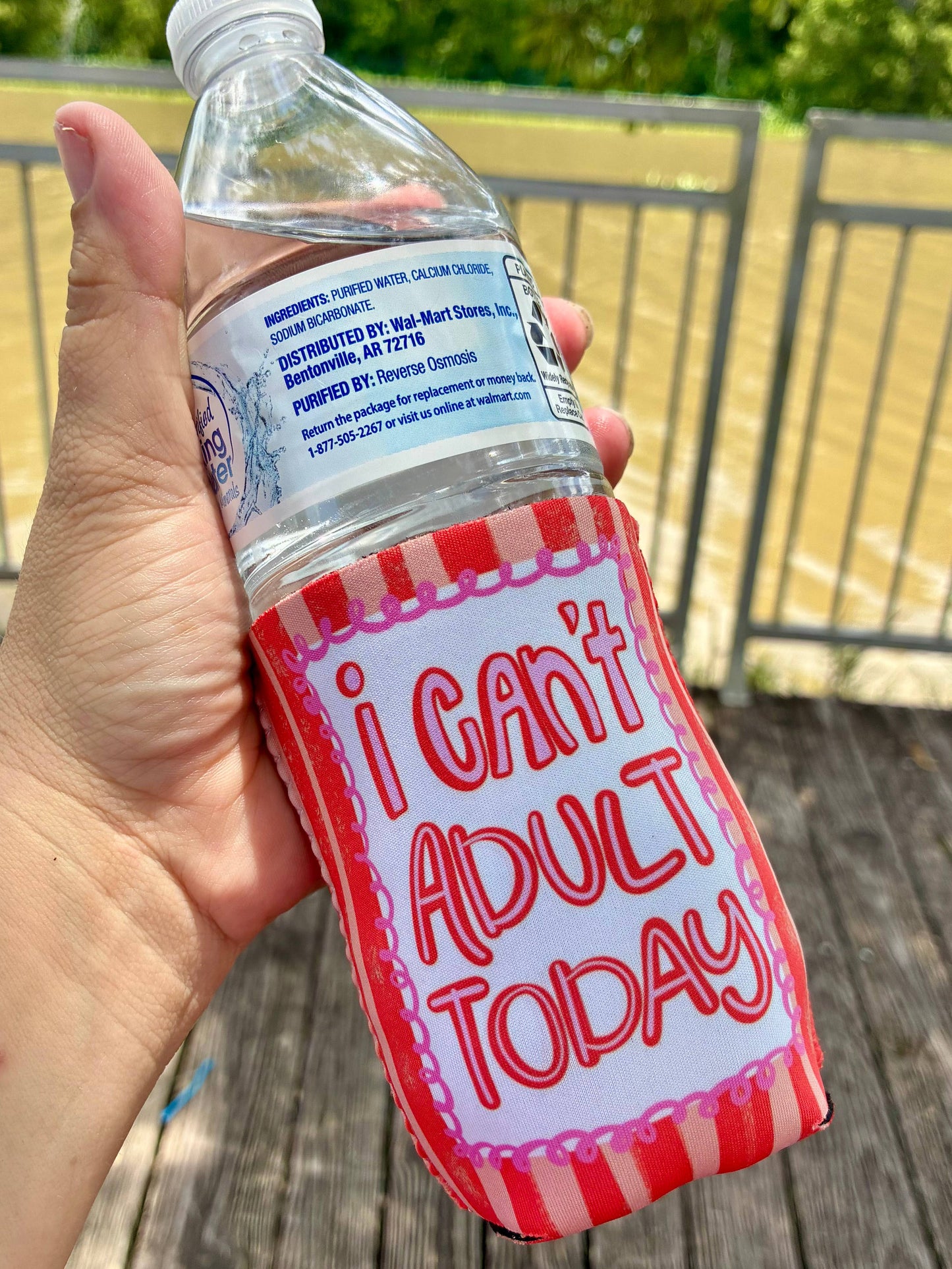 I can’t adult today can koozies: Slims