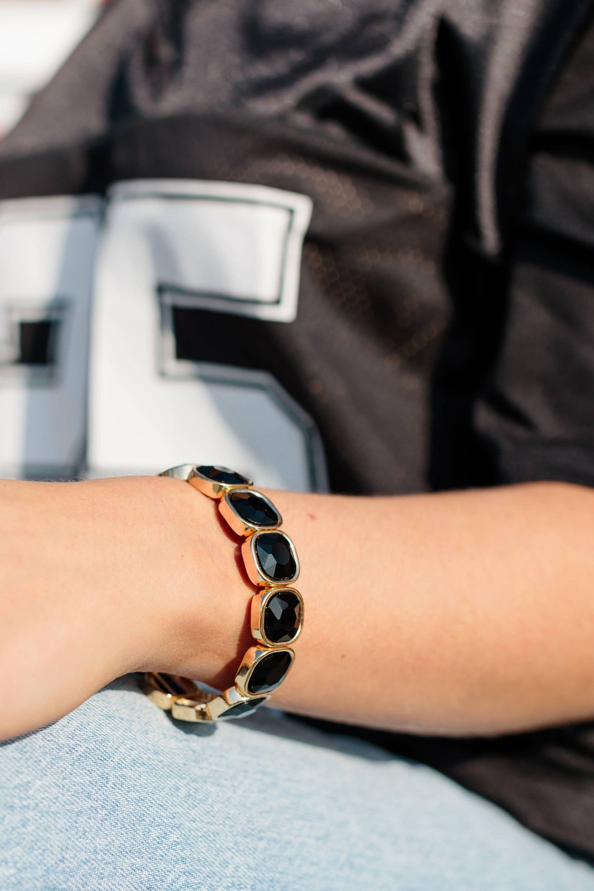 Colored Glam Bracelets: Yellow
