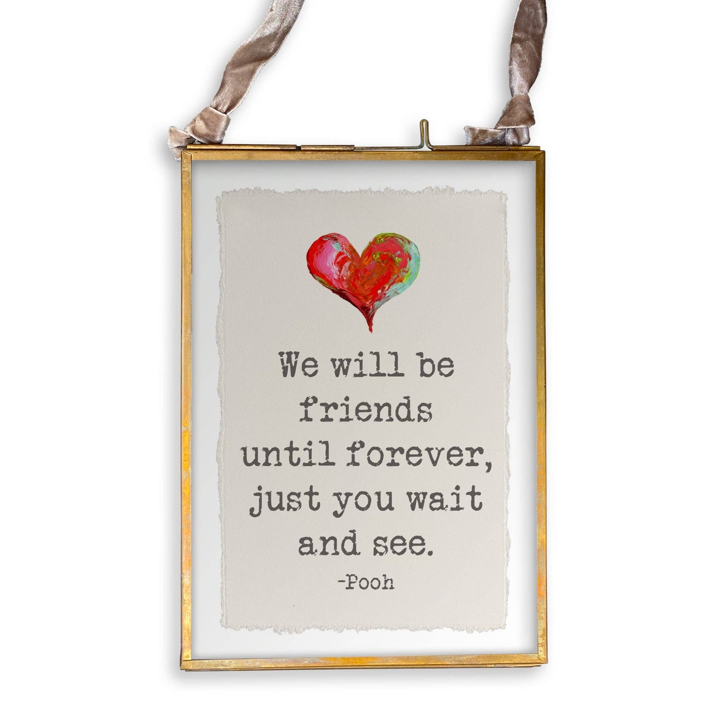 We Will Be Friends: Natural Guest Towel / -