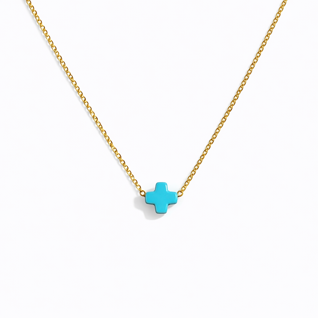 So Very Blessed Cross Necklace: Gold