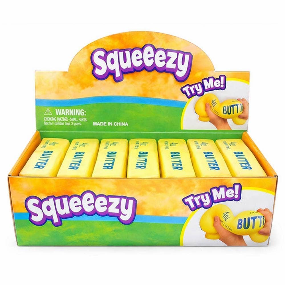 12PCS - Butter Stick Shape Squeeze Stress Relief Toy
