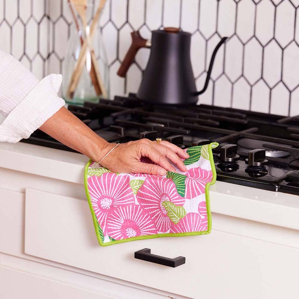 PINK PAPAVER Dish Cloths, Set of 3