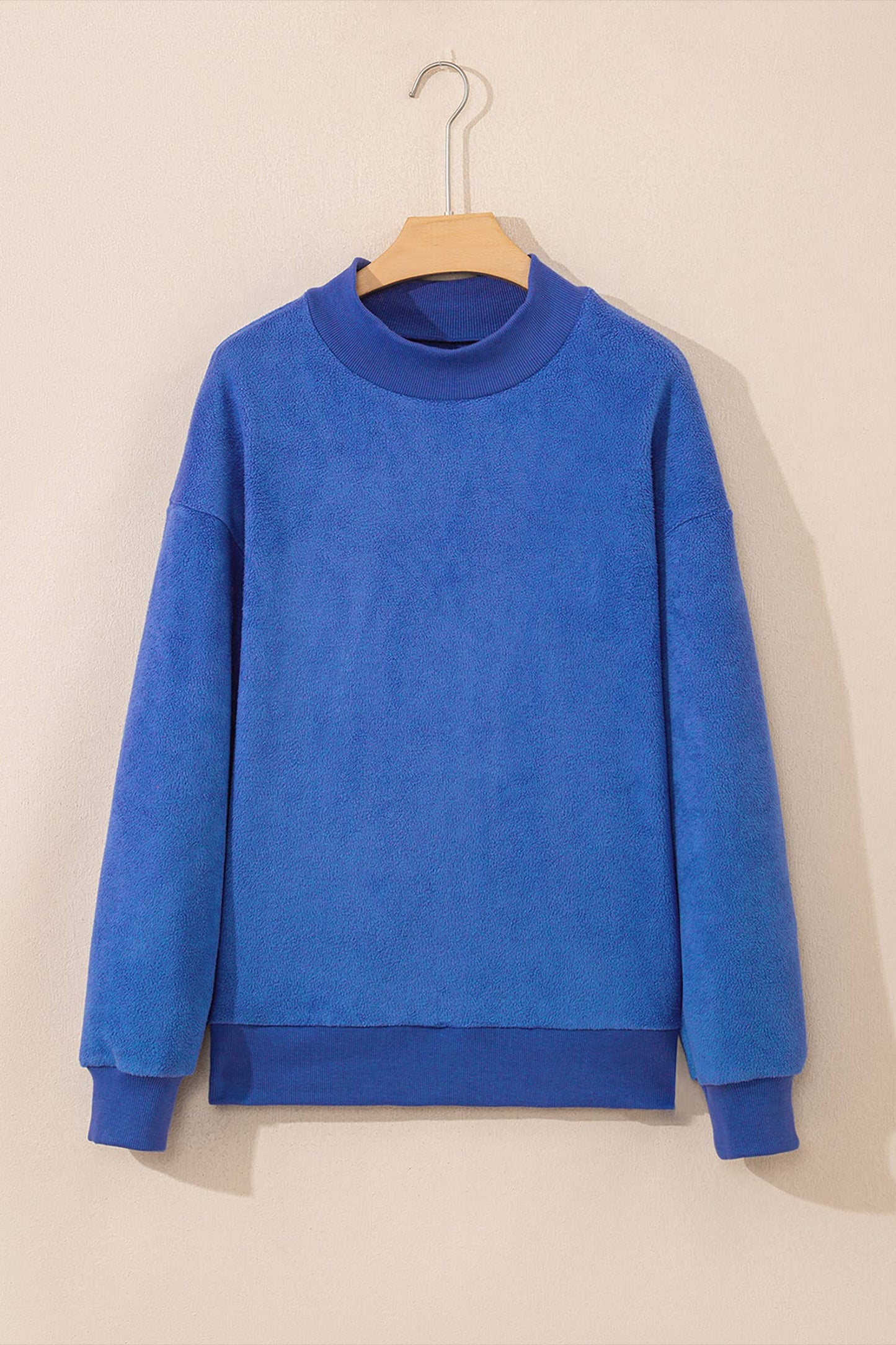 LAS Oversize Drop Shoulder Reversible Sweatshirt (S-XL): Light Grey / Missy / M