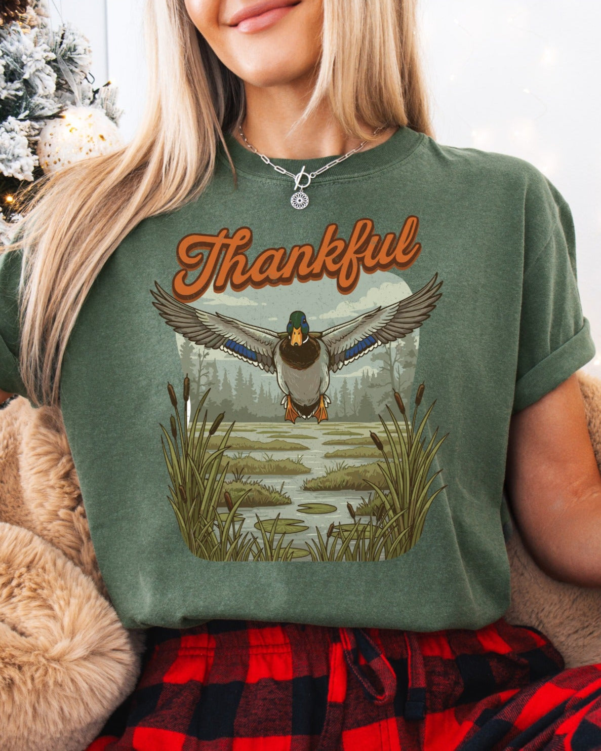 “Thankful Duck Graphic Tee” – Short & Long Sleeve
