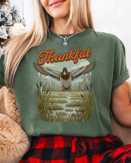 “Thankful Duck Graphic Tee” – Short & Long Sleeve