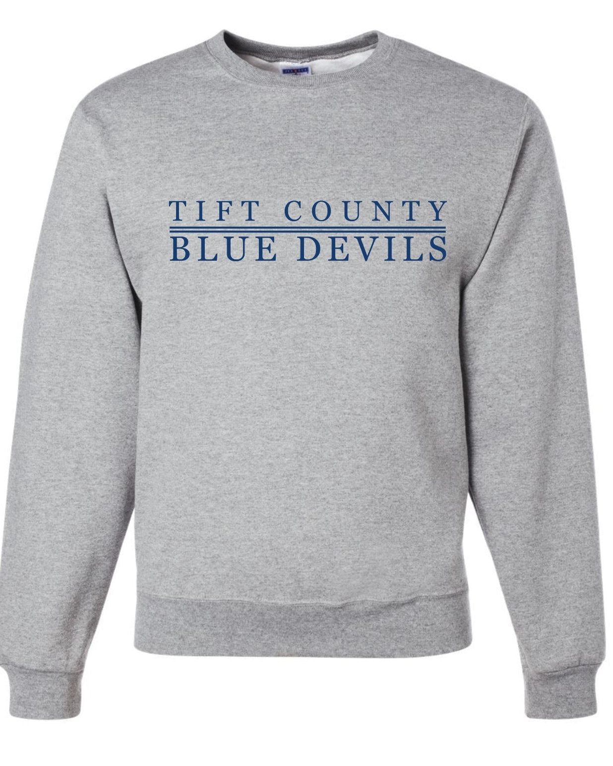“Tift County Blue Devils Crewneck Sweatshirt” – Classic Fit