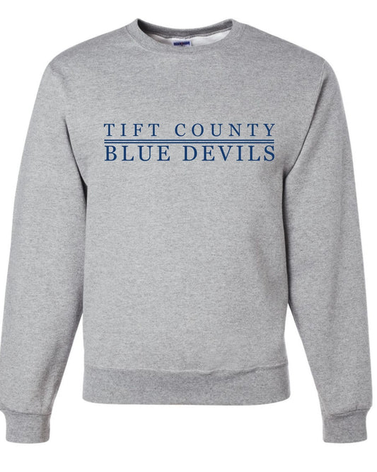 “Tift County Blue Devils Crewneck Sweatshirt” – Classic Fit