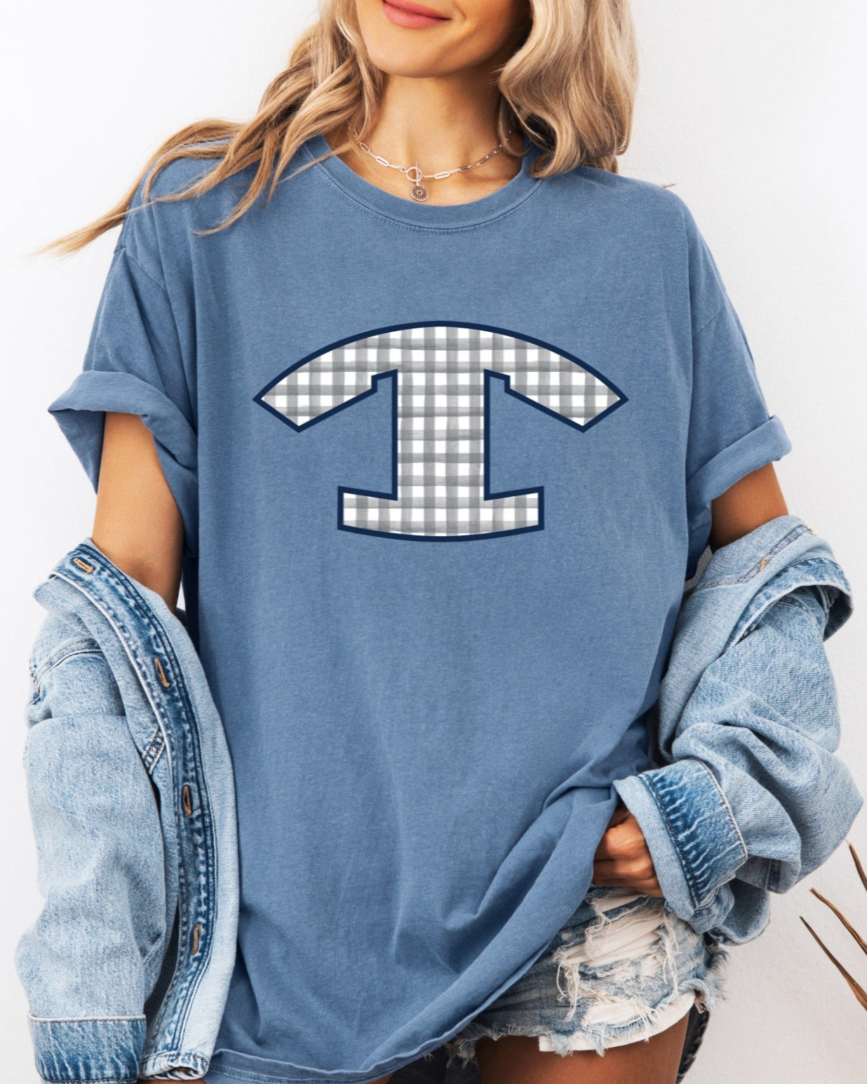 Tift County Gingham Spirit Tee – Comfort Colors