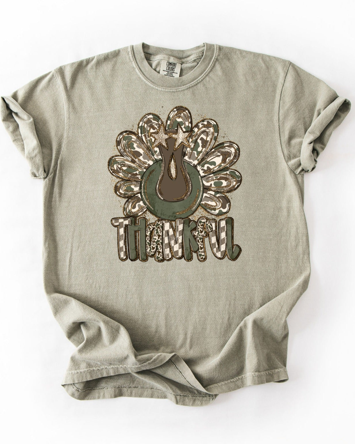 Thankful Turkey Comfort Colors Graphic Tee