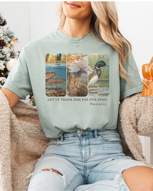 Let Us Thank Him Tee