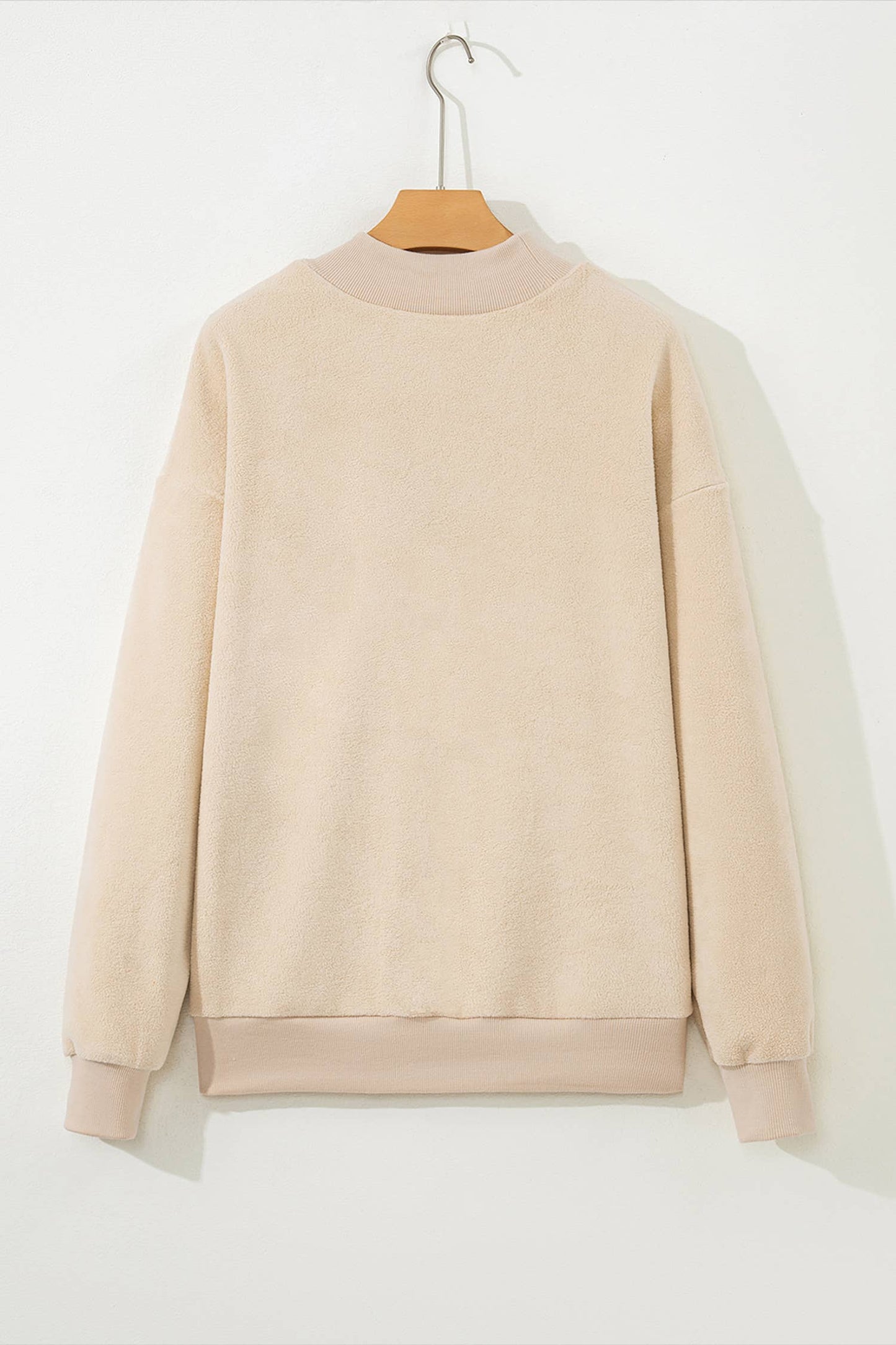 LAS Oversize Drop Shoulder Reversible Sweatshirt (S-XL): Light Grey / Missy / M