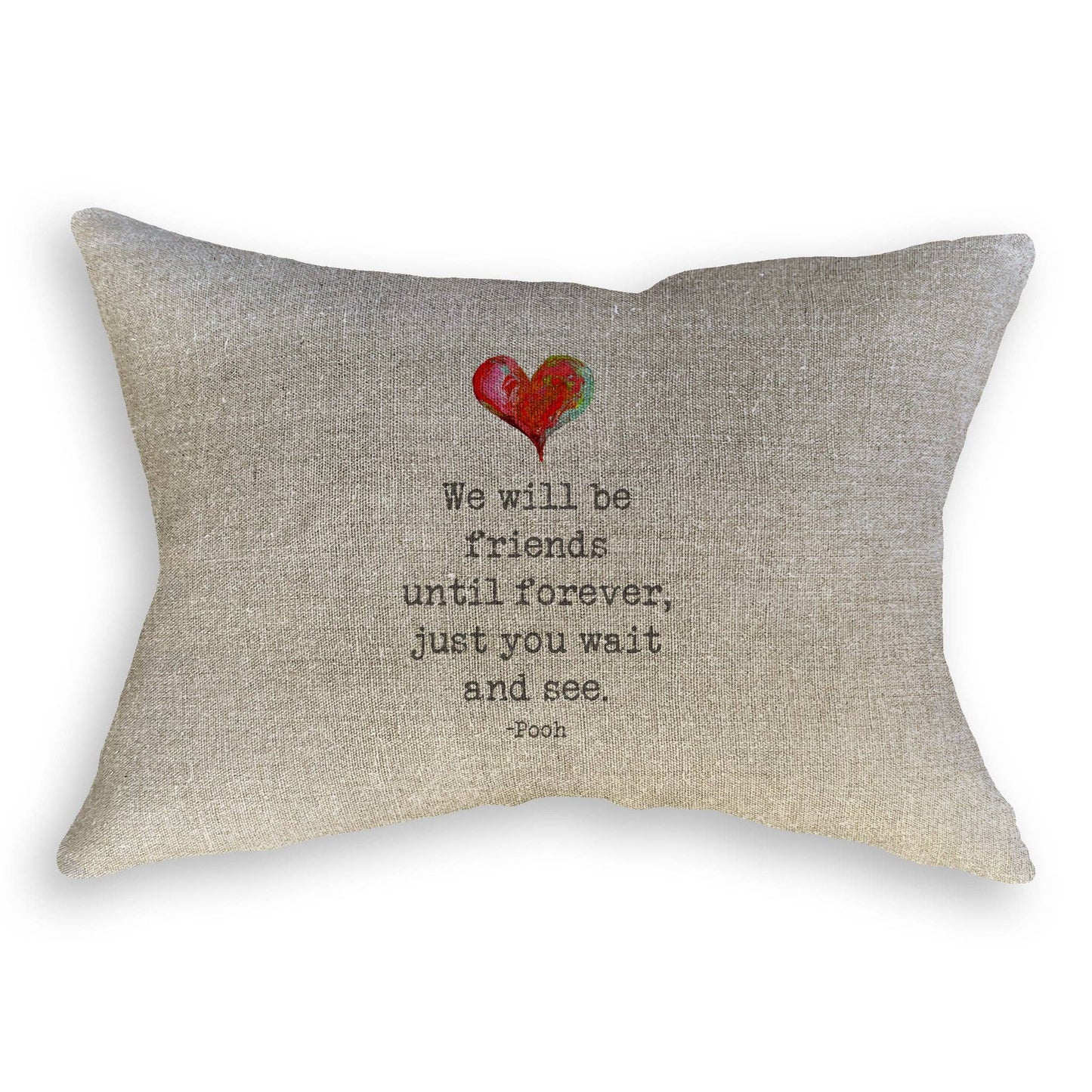 We Will Be Friends: Natural Guest Towel / -