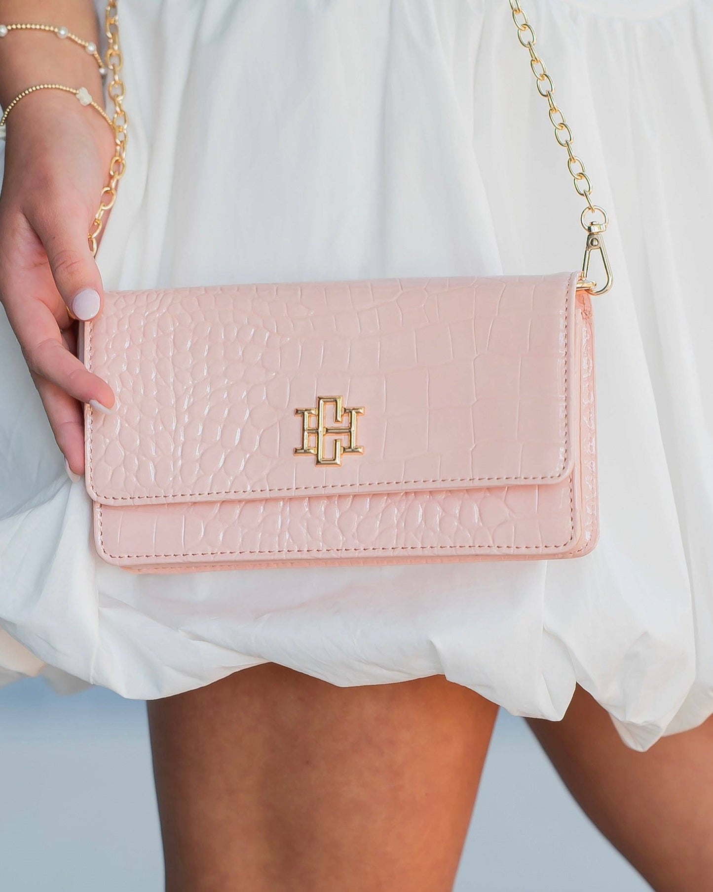 Brynleigh Clutch Crossbody Blush Patent EC: Default