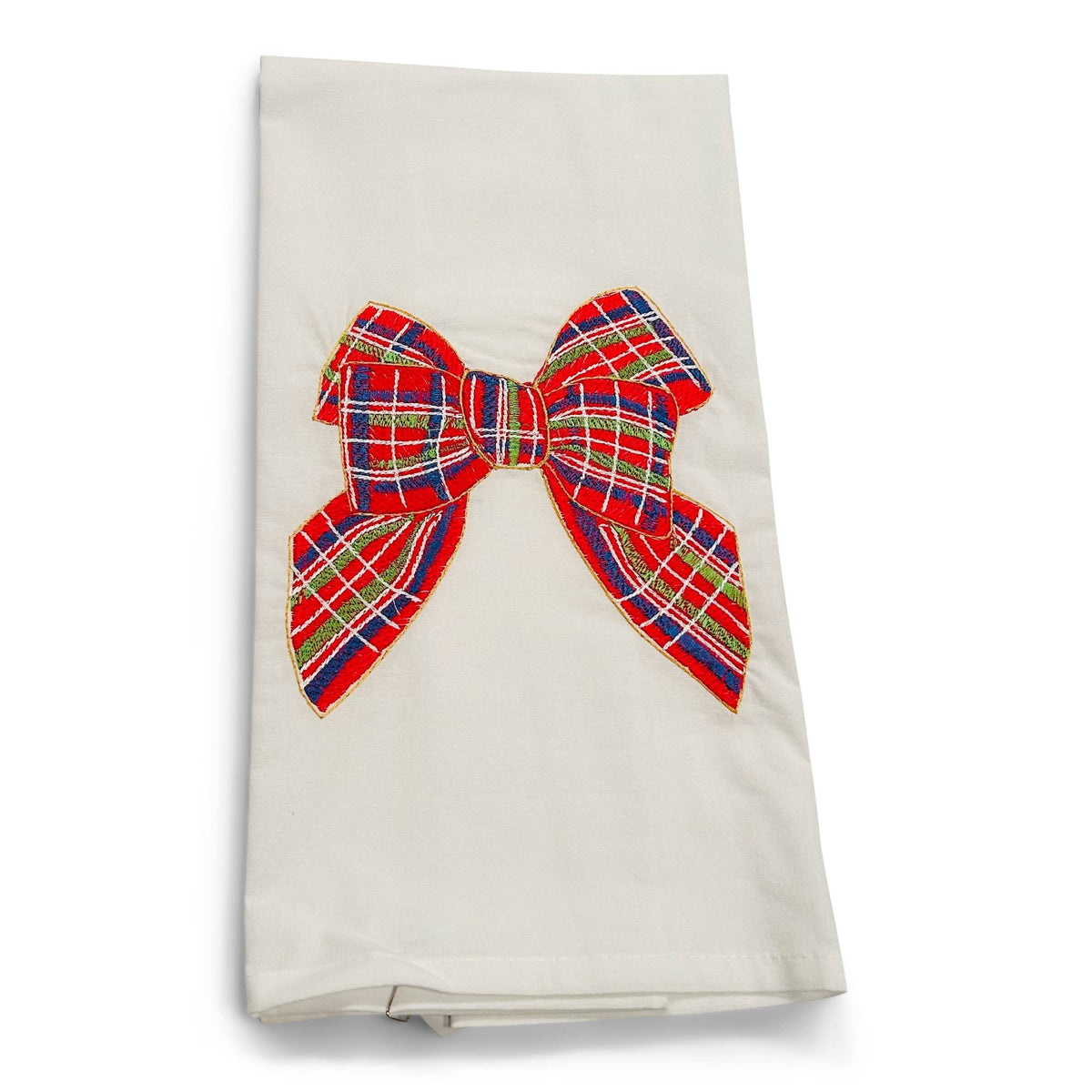 Towel - Red Bow on white
