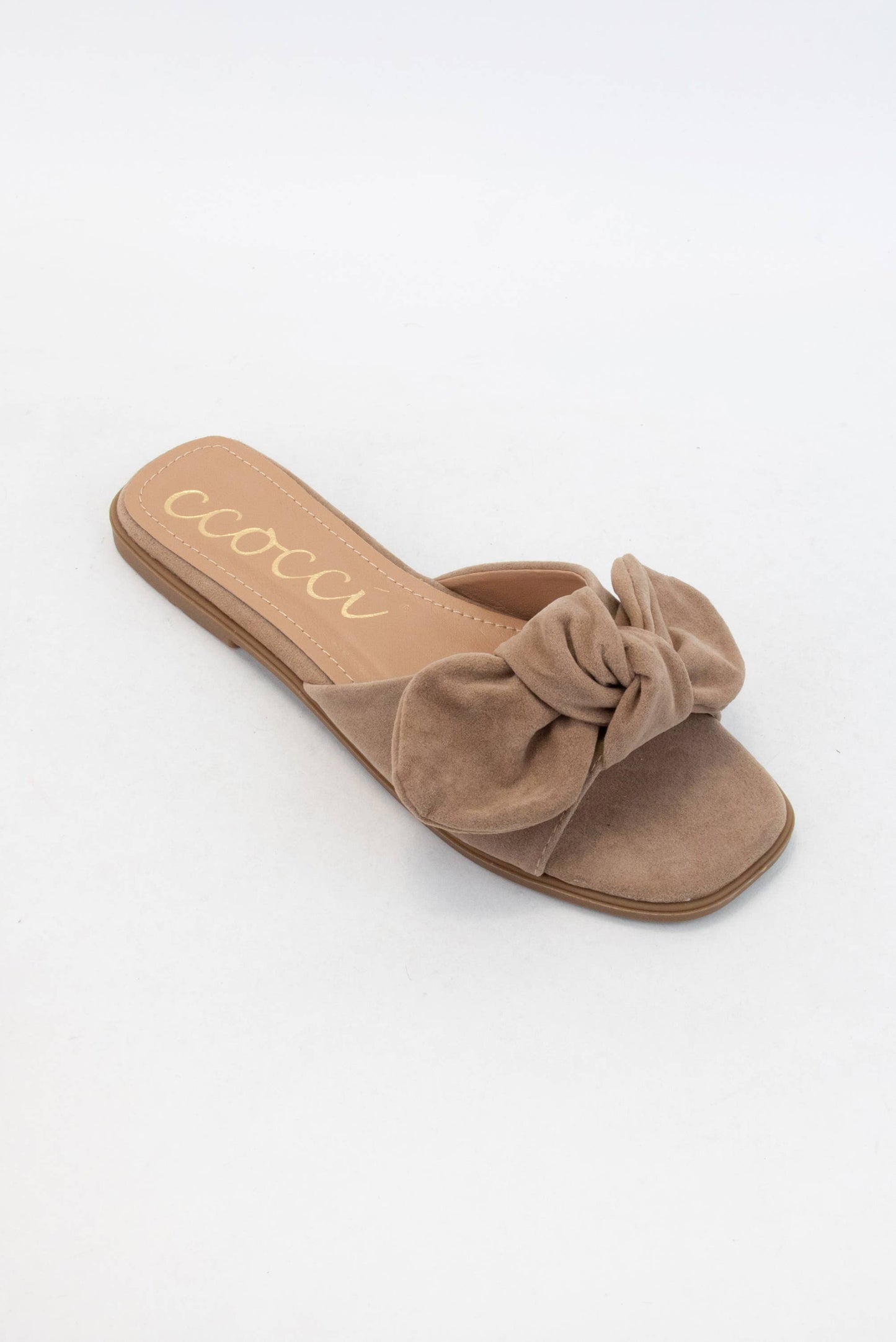 ROUND KNOTTED BOW ESSENTIAL DESIGN SLIP-ON SLIDE SANDAL: FUCHSIA / 6