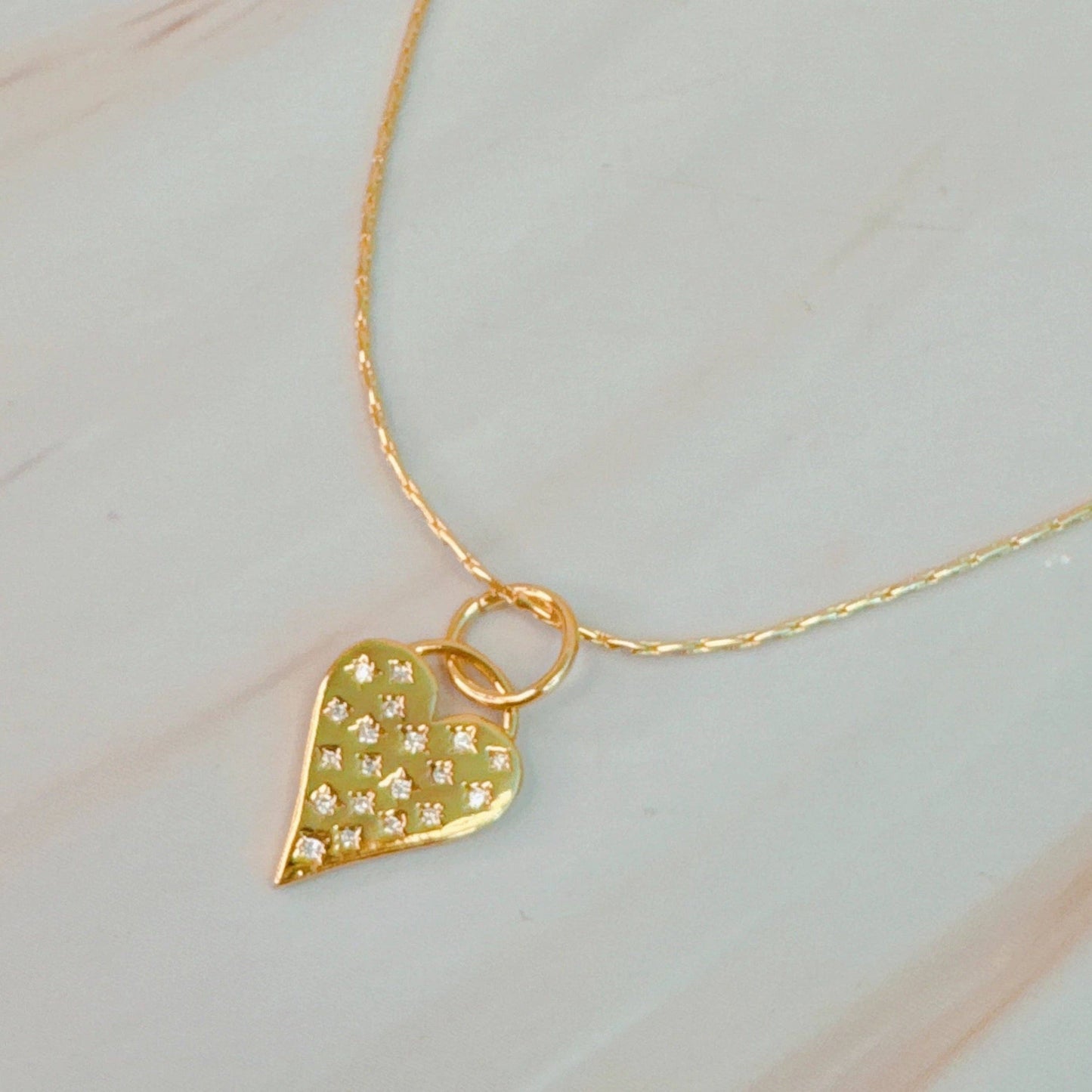 Stars Throw Heart Necklace