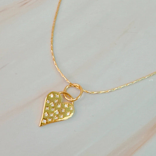 Stars Throw Heart Necklace