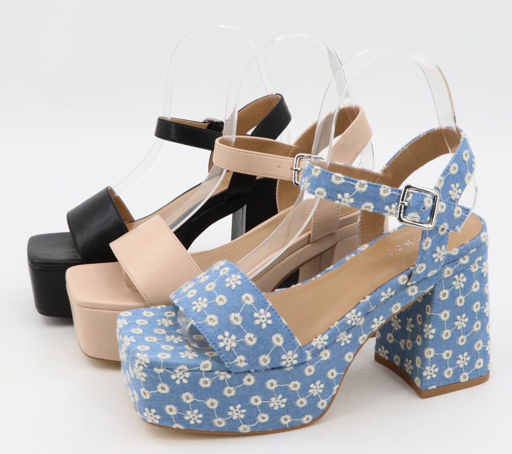 Bamboo Women Block Heel Platform Ankle Strap Sandals: NUDE SOFT PU / 12B-6(1)-6.5(1)-7(1)-7.5(1)-8(2)-8.5(2)-9(2)-10(2)