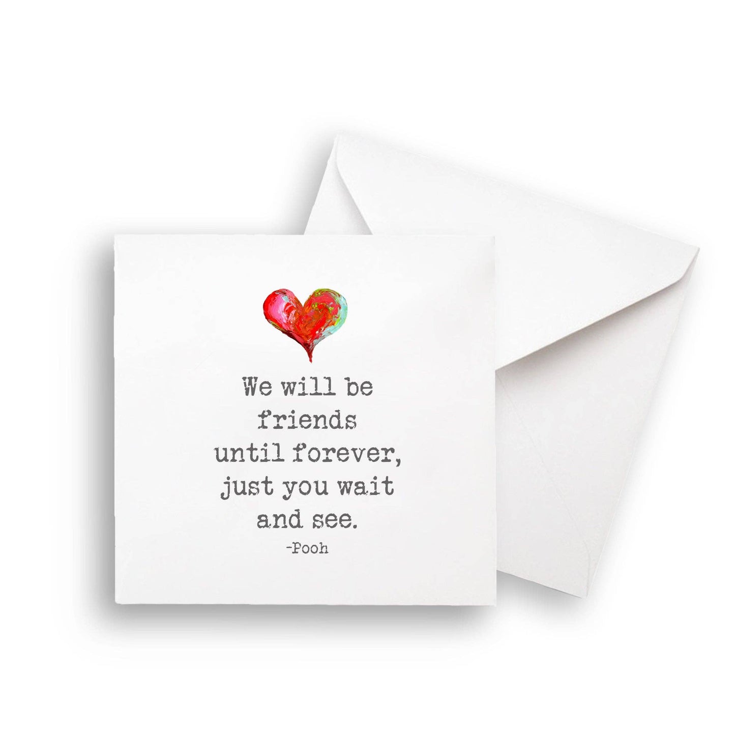 We Will Be Friends: Natural Guest Towel / -