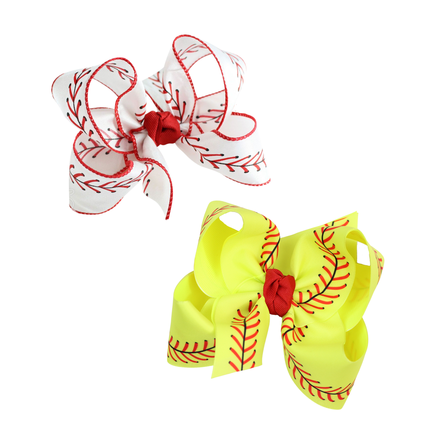 BASEBALL BOWS: 4.5 - LARGE / Baseball Bow