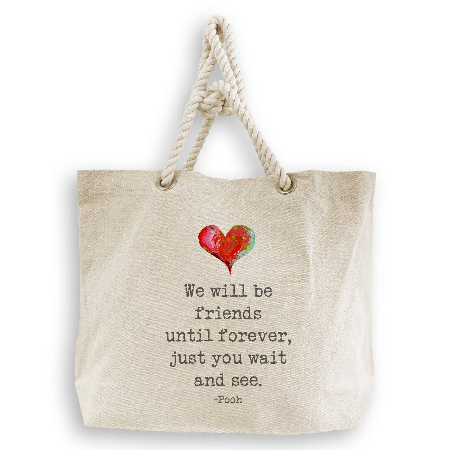 We Will Be Friends: Natural Guest Towel / -